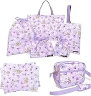 COLORFUL CANDY STYLE Disney Kindergarten Entrance Series 7 Piece Set/Rapunzel/Princes/Rapunzel/Lesson Bag/Kindergarten Bag Shoes Case Gymnastics Clothing Bag Lunch Bag Cup Bag Luncheon Mat