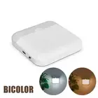 Night Light LED Motion Sensor Light USB TYPE C Charging Square Lamp for Bedroom