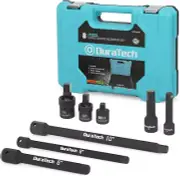 DURATECH 8PCS 3/8" 1/2" Drive Impact Socket Extension Swivel Adapter 8 Piece Set