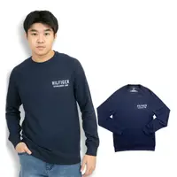 在飛比找momo購物網優惠-【Tommy Hilfiger】長T 深藍 長袖 湯米 薄長