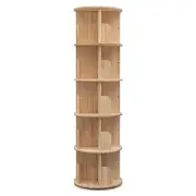 Rotating Bookshelf, 360 Display 5 Tier Floor Standing Bookcase Storage Rack