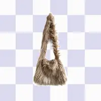 在飛比找蝦皮購物優惠-SAUVAGES long fur crossbody ba