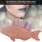 Multi Functional Fish Shaped Nail Dust Removal Brush Nail Cleaning Brush Man SD0