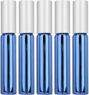 Essential Oil Roller Ball Bottle Glass Perfume Container Good Sealing Facial Massage Travel Use 5pcs (B044R 10ml Baolan)