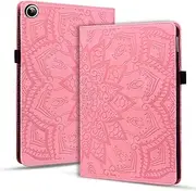 [YBFJCE] Case for Samsung Galaxy Tab A9+/A9 Plus 2023 (SM-X210/SM-X215/SM-X216) 11.0 inch, Slim Stand Shell Protective Case with Pencil Holder, PU Leather Folio Cover for Samsung Galaxy Tab A9+, Pink