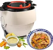 Automatic Cooking Machine, 2000W 6L 360° Rotating Food Processor with Smart Touch, 3-Speed Control for Stir Frying, Stewing, Cooking & Soup Making, Ideal for Home & Commercial Use