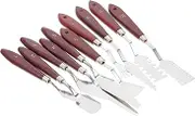 KALLORY 1set Oil Painting Knives Set Unique Acrylic Painting Spatula and Scraper Tools for Artists for Mixing Colors and Creative Projects