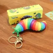 2x Fidget Slug Toy Caterpillar Sensory Stress Relief Anxiety Decompression Kid