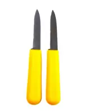 Dexter-Russell Paring Knife, Cook's Style Parer, 3-1/2" Blade. Yellow 2 Pcs