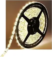 Water-Resistance IP65 12V Waterproof Flexible LED Strip Light 16.4ft/5m Cuttable LED Light Strips 300 Units 3528 LEDs Lighting String LED Tape(Warm White)