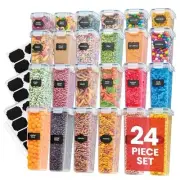 Airtight Food Storage Containers Set - 24 Pcs Air Tight Pantry Storage