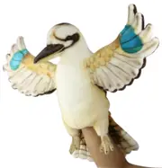 Hansa Kookaburra Bird Hand Puppet Plush Soft Toy