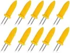 10x Corn Cob Holders, Corn on The Cob Skewers, Stainless Steel Corn Fork Prong