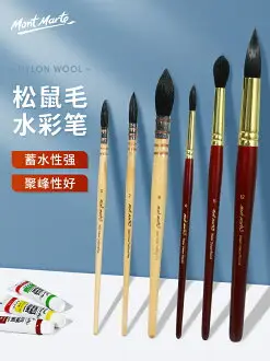 春盛堂尼龍毛美術畫筆水彩筆(0號圓頭) | 聯盟文具直營店| 樂天