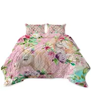Floral Unicorns Coverlet