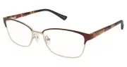NEW Nicole Miller NMEVERGREEN Eyeglasses 02 Matte Brown 100% AUTHENTIC