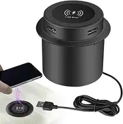 Invisible Wireless Charger,Embedded USB Desk Smart Charging | Smart Multifunctional Cell Phone Supplies for Tables, Sofa, Arms and Desks, Workspaces Tables, Sofa