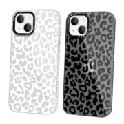 2 Pack Clear Cases for Case 6.1 inch, Clear with Cute iPhone 15 Cheetah