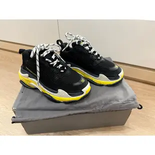 全新現貨 台灣專櫃公司正貨 Balenciaga 巴黎世家 Triple S 老爹鞋 黑黃色 保證正品 中文標籤 休閒鞋