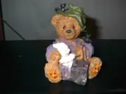 2000 CORNERSTONE CREATIONS HALLOWEEN BEAR AND GHOST COLLECTIBLE
