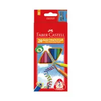 在飛比找Yahoo奇摩購物中心優惠-Faber-Castell 輝柏 20色大三角粗蕊油性色鉛筆