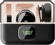 Wirel Microphone Dual Microphone Magnetic Suction ing Noise Reduction No Delay Type-C with Rechargeable Charging Case for Mobile Phone Live Broadcast Recording Plug and Play