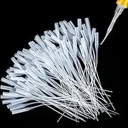 Hsei 200 Pcs Micro-Tips Plastic Glue Bottle Tips Glue Extender Precision Applicator for Crafting, Lab Dispensing, Adhesive Dispensers