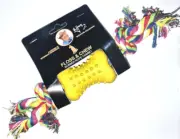 Dr Harry Rubber & Rope Combo Dog Puppy Toy Chew Fetch