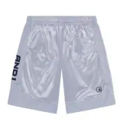 And1 Mens Basketball Gym Workout Shorts Grey Sleet Silver Size L