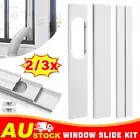 2/3PCS Portable Air Conditioner Window Slide Kit Plate Adjustable with Screws OZ