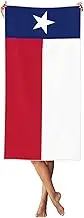 YANYU Texas State Flag Print Bathroom Towels Beach Towel Oversized for Adults Quick Dry Lightweight for Summer