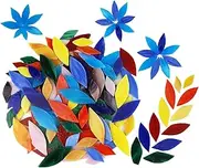Generic 100x Assorted Colors Petal Mosaic Tiles Hand-Cut Art Crafts Pots Decoration