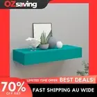 drawer shelf blue MDF wall-mounted compact 60x23.5x10cm storage 0267