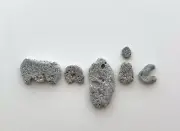Natural Letter Shaped MAGIC Rocks Surf-Tumbled Beach Stone Pebble art craft hag