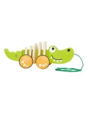 [Hape] Walk-A-Long Crocodile Toy