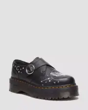 NIB*Womens*Dr. Martens*Monk Leather Platform Shoes**5-11*Celestial Moth*Doc