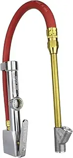 Milton S-516 Analog Tire Inflator with Pressure Gauge, 15" Hose Straight Foot Lock-in Thread Chuck, Made in USA 10-160 PSI