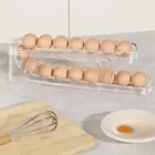 Plastic Automatic Slide Rolling Eggs Stand Egg Storage Holder Fridge