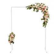 SpringUp 1.5x2M White Metal Square Wedding Arch Backdrop Flower Stand for Party Decoration