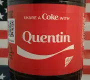 Share A Coke With Quentin 2018 Limited Edition Personalized Coca Cola Bottle