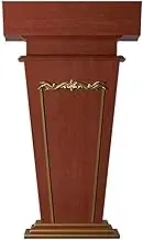 Floor Standing Lectern Pulpits Simple Wood Podium Stand with Drawer for School,Church,Embassy,Academy,and Press Conference