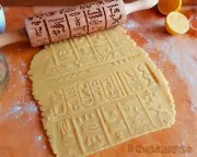 Hieroglyphs Pyramids Egypt Rolling Pin Embossed, Cookies, Cookie, Roller, Laser