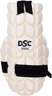 DSC Intense Shoc Cricket Inner Thigh Pad for Mens | Size: Mens | Leg Guard for Ultimate Comfort and Safety | White