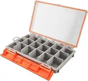 Fishing Tackle Box Organizer Tray - Fishing Equipment Box System | Utility Storage Container for Lures | Lightweight Adjustable Dividers Tackle Lures Box Compartment Tray Angling Gear Divided Storage