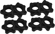 Totority Fitness Training Essential 8pcs Nonslip Barbell Screw Collars Dumbbell Spinlock Clamps Set