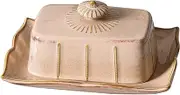 Cabilock 1Set Decorative Butter Tray with Lid Versatile Butter Dish for Storing Butter Cheese and Food Elegant Kitchen Gadget for Home Restaurant and Hotel Use