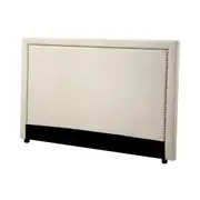 Oikiture King Single Bed Headboard Bedhead Bedroom Furniture - Beige