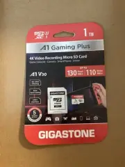 Gigastone 1TB Micro SD Card Gaming Plus MicroSDXC Memory Card - 4K Video Record