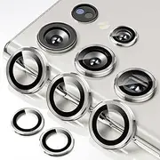 Smasener for Galaxy S23 Ultra - Samsung Galaxy S23 Ultra Camera Lens Protector, 9H Tempered Glass Camera Cover Screen Protector Metal Individual Ring for Samsung Galaxy S23 Ultra 6.8 inch(2023)