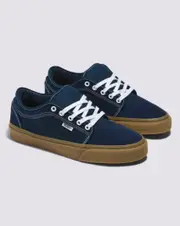 Vans Skate Chukka Low Lace Up Shoes in Dress Blues/Gum